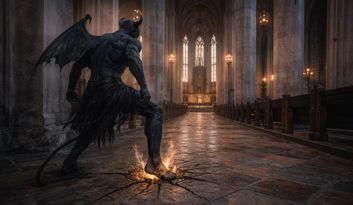 Frauenkirche and the devil's footprint image
