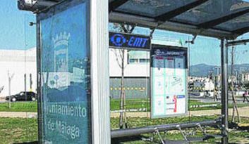 Airport bus stop image