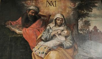 Tableau de Saint Joachim et Sainte Anne Allaitant Marie (Auteur: Cristóbal Hernández de Quintana) image
